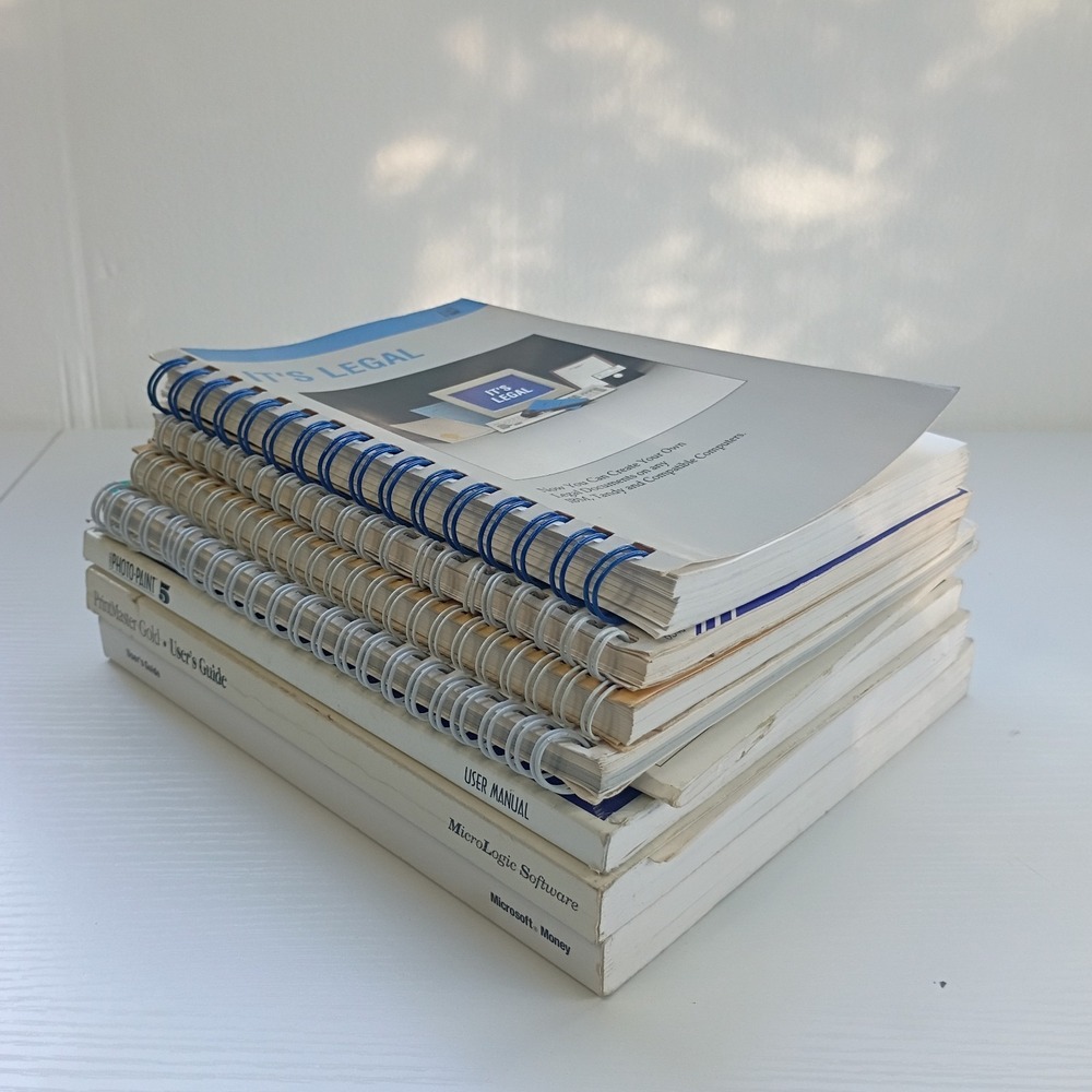 Lot Of 8 Vtg Computer Printer Software Books Clipart Microsoft Printmaster PFS - Picture 13 of 15